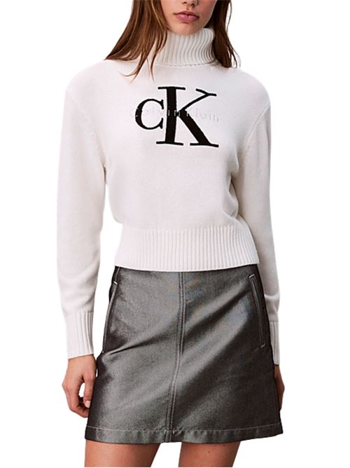 Maglione in ciniglia con logo Calvin Klein Jeans | LV047D354GYAA